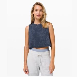 Lululemon All Yours Crop Tank Cloudy Wash Size 4